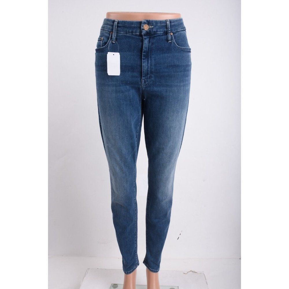 Mother Womens Skinny Jeans The Looker Groovin Sz 32 Blue Mid Rise NWOT, tag gone
